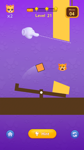 Cut Right - Kitty In Trouble - عکس بازی موبایلی اندروید