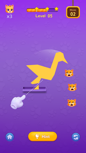 Cut Right - Kitty In Trouble - عکس بازی موبایلی اندروید