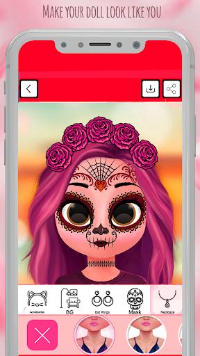 Dollicon Cute Doll Avatar - Image screenshot of android app