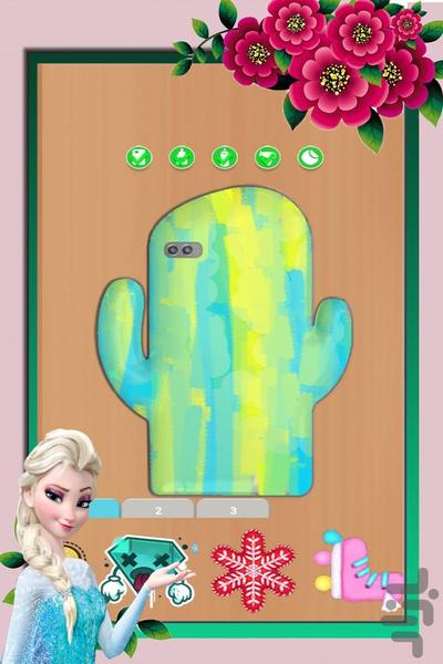 بازی دخترانه طراحی قاب گوشی - Gameplay image of android game