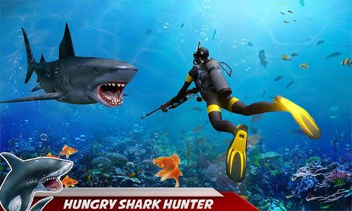Angry Shark Wild Animal Hunter - Gameplay image of android game