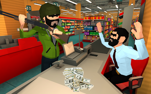 Supermarket Robbery Crime City Mafia Robbery Games - عکس بازی موبایلی اندروید