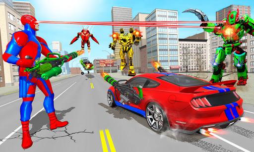 Light Speed Hero Robot Transform Car Robot games - Gameplay image of android game