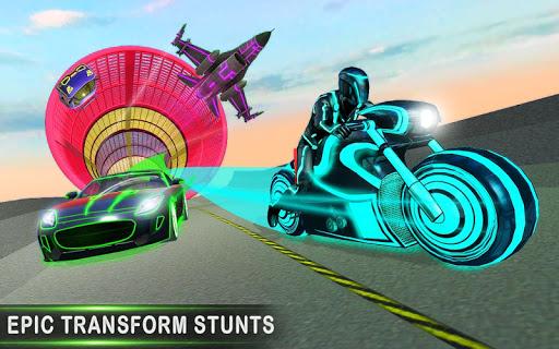 Crazy Car Stunt Light Car Transform GT Racing Game - Image screenshot of android app