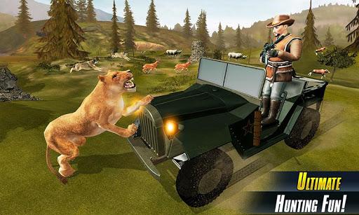 Angry Lion Attack: Wild Animal Shooting Games - Image screenshot of android app