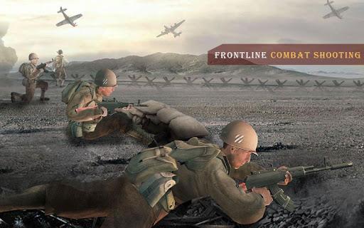 US Army WW2 Battlegrounds Call Of World War 2 Game - Gameplay image of android game