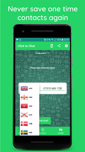 Click to Chat - Without Saving - Image screenshot of android app