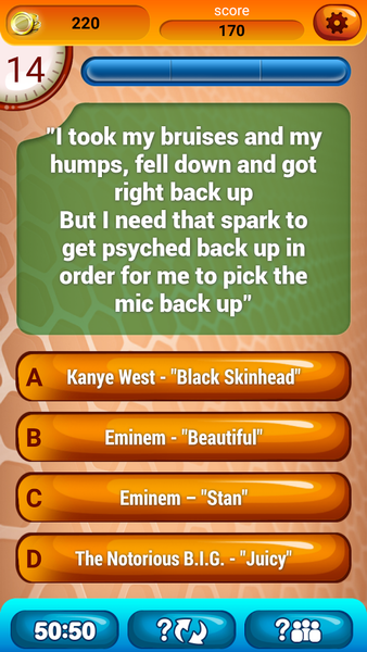 Guess The Lyrics All Genres - Image screenshot of android app