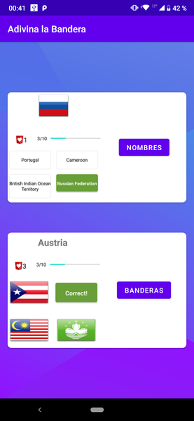 Country flags - All the world - Gameplay image of android game