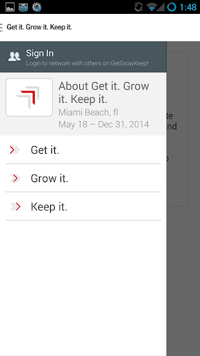 Get it. Grow it. Keep it. - Image screenshot of android app