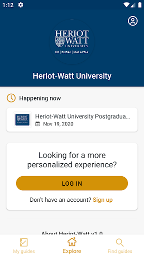 Heriot-Watt University Events - Image screenshot of android app