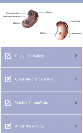 Galaxy Buds Live Guide - Image screenshot of android app