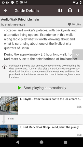 guidemate Audio Travel Guides - Image screenshot of android app