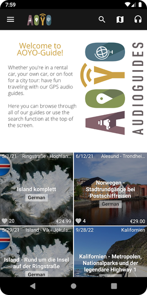 AOYO audio guides - عکس برنامه موبایلی اندروید