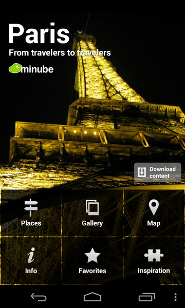 Paris City Map Guide Travel - عکس برنامه موبایلی اندروید