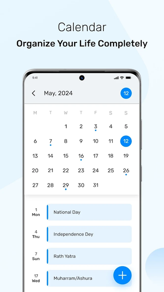 Calendar ۲۰۲۴ - عکس برنامه موبایلی اندروید