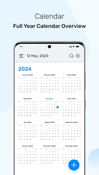 Calendar ۲۰۲۴ - عکس برنامه موبایلی اندروید