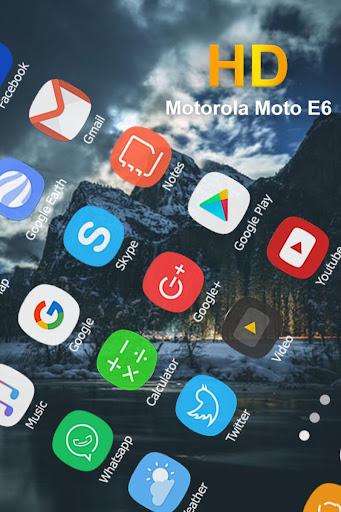 launcher Theme For Motorola Moto E6 - Image screenshot of android app