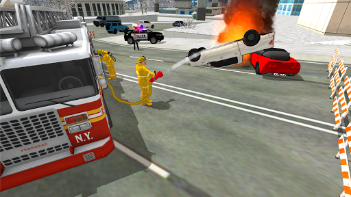 Fire Truck Rescue Simulator - عکس بازی موبایلی اندروید