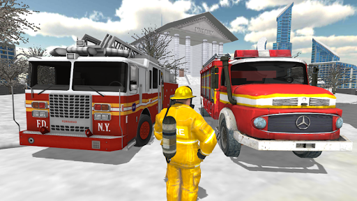 Fire Truck Rescue Simulator - عکس بازی موبایلی اندروید