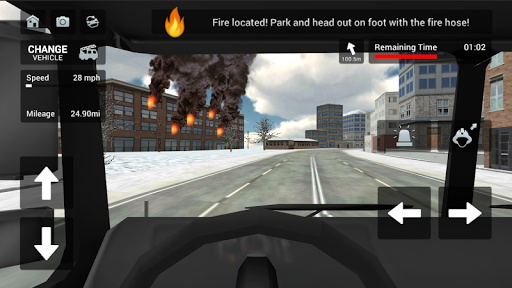 Fire Truck Rescue Simulator - عکس بازی موبایلی اندروید