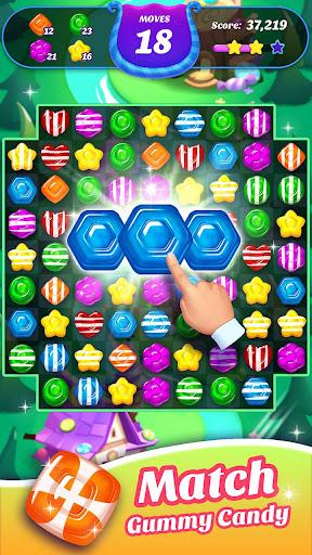 Gummy Candy Blast-Fun Match 3 - Gameplay image of android game