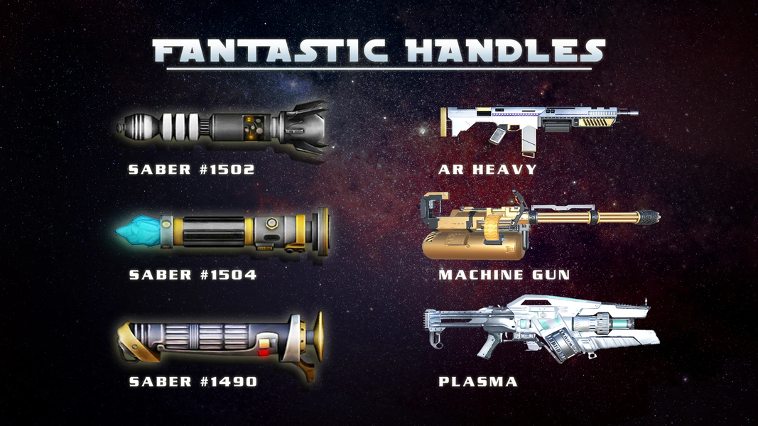 Lightsaber - Gun 3D simulator - Gameplay image of android game