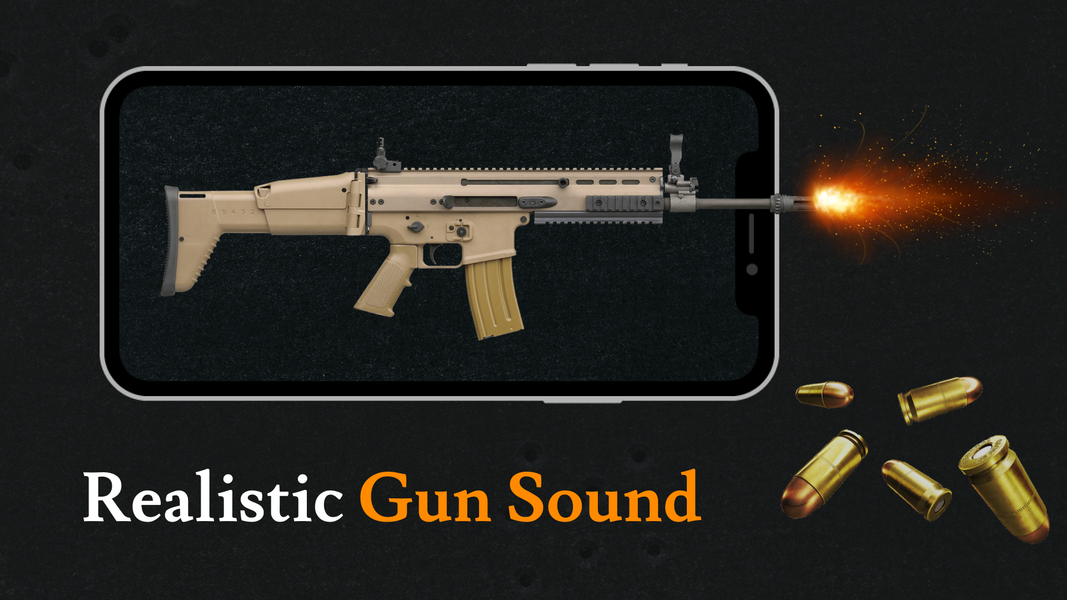 Gun Shot Sounds: Gun Simulator - Image screenshot of android app