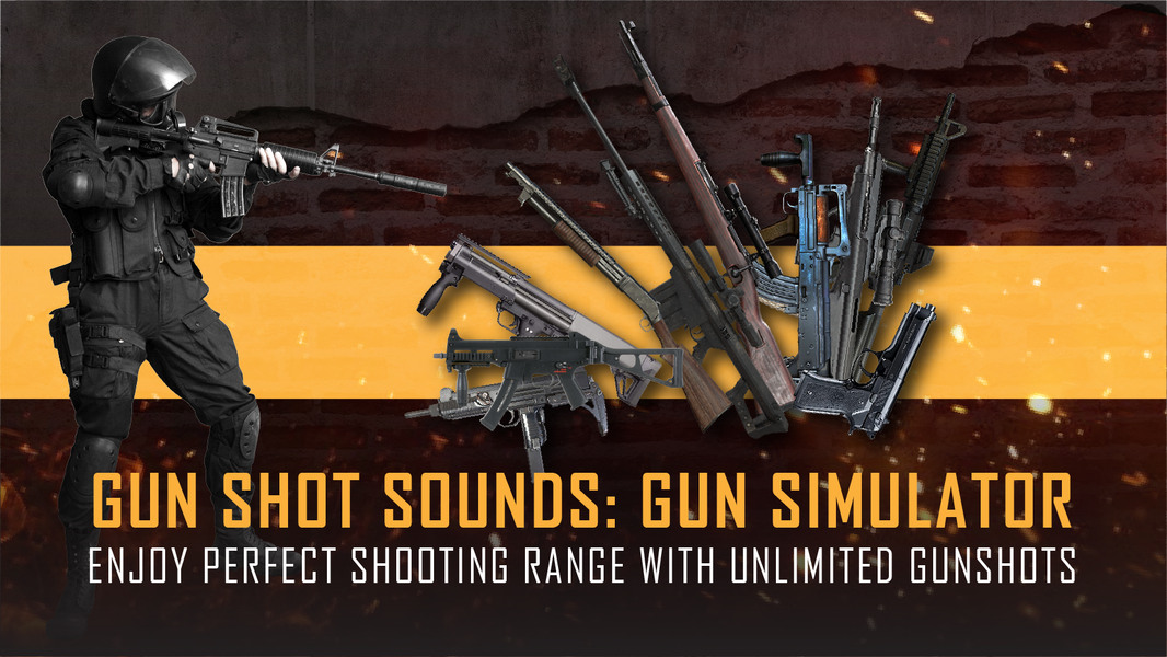 Gun Shot Sounds: Gun Simulator - Gameplay image of android game