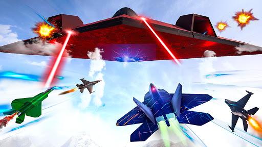 Sky Fighter Jet Airplane Games - Gameplay image of android game