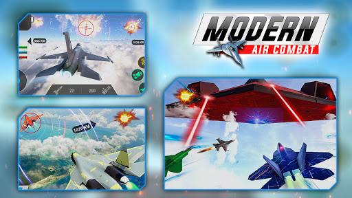 Sky Fighter Jet Airplane Games - Gameplay image of android game