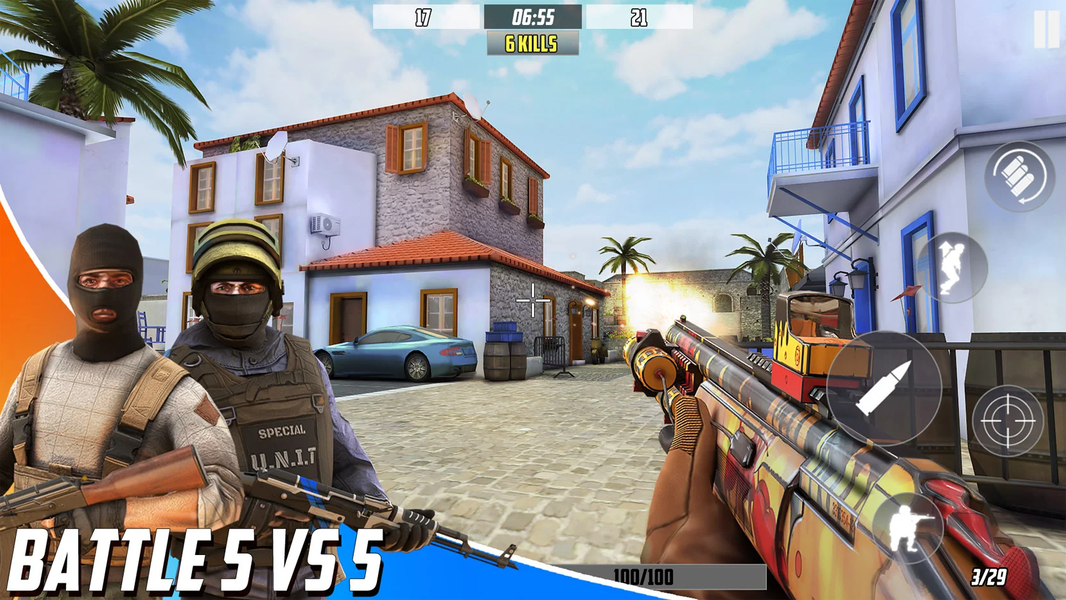 Hazmob: FPS Gun Shooting Games - Image screenshot of android app