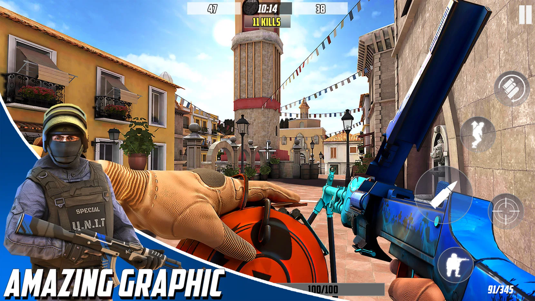 Hazmob: FPS Gun Shooting Games - Image screenshot of android app