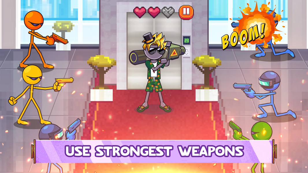 Gun Craft - Stickman Battle - عکس بازی موبایلی اندروید
