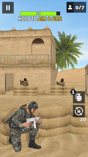 Gun Strike Game 3D - Gameplay image of android game