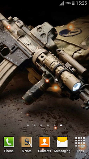 Guns Live Wallpaper - Image screenshot of android app