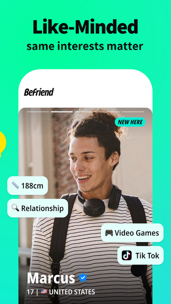 BeFriend: make friends nearby - عکس برنامه موبایلی اندروید
