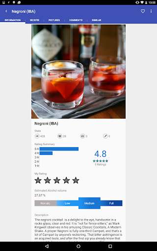Cocktails Guru - Cocktail app - عکس برنامه موبایلی اندروید