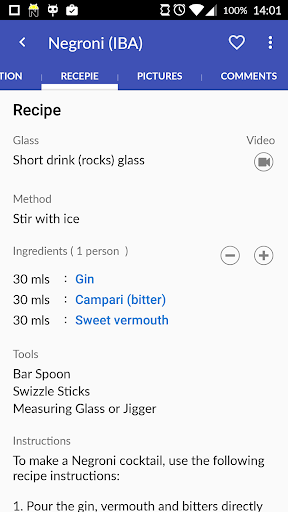 Cocktails Guru - Cocktail app - عکس برنامه موبایلی اندروید