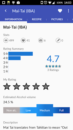 Cocktails Guru - Cocktail app - عکس برنامه موبایلی اندروید