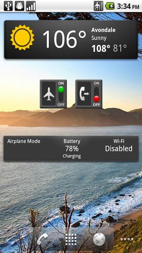 Airplane Widget - عکس برنامه موبایلی اندروید