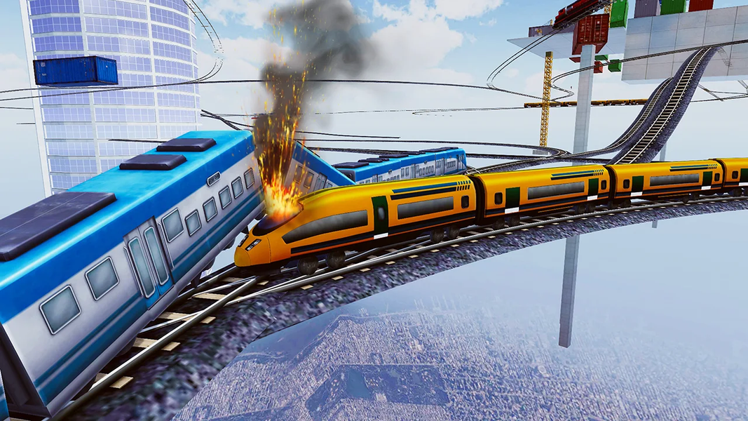 Euro Train Driving Simulator - Gameplay image of android game