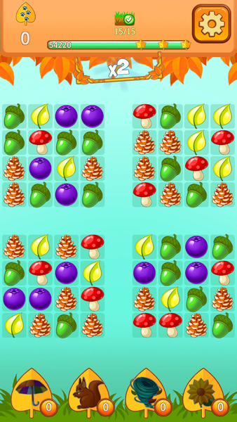 Forest Fall Garden: Match 3 - Gameplay image of android game