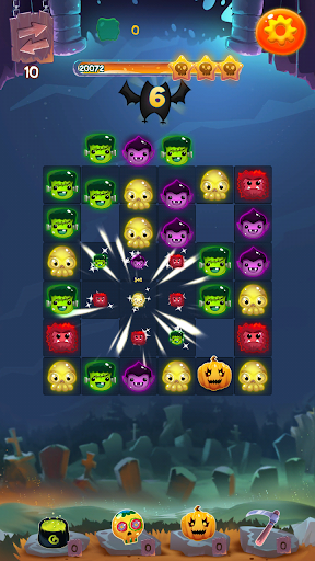 Halloween Monsters II: Match 3 - Gameplay image of android game