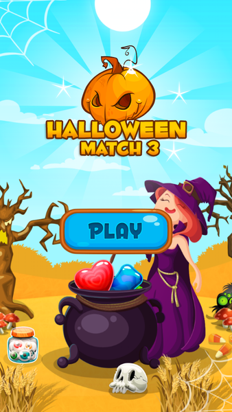 Halloween Candy Jewel: Match 3 - عکس بازی موبایلی اندروید