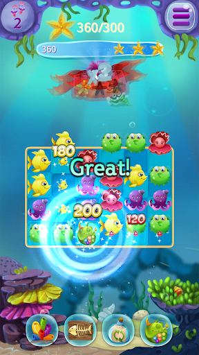 Ocean Match 3: Sea Quest - Gameplay image of android game