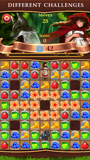 Red Riding Hood - Match & Connect Puzzle Game - Gameplay image of android game