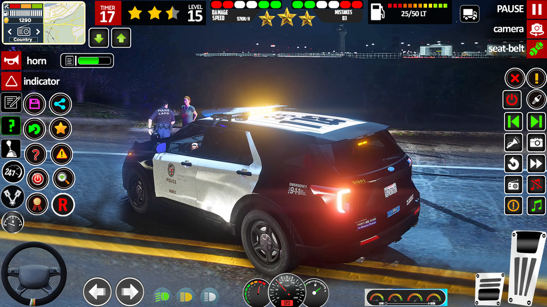 Police Chase Car Game Offline - Gameplay image of android game