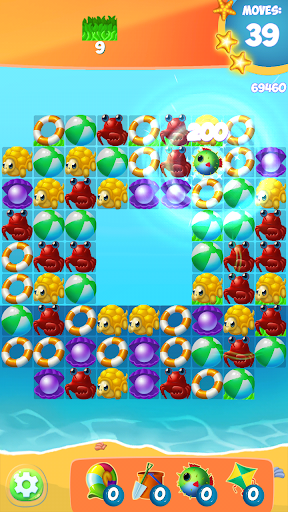 Sea Mania Island: Free Match3 Summer Vacation Game - Gameplay image of android game