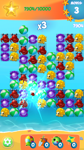 Sea Mania Island: Free Match3 Summer Vacation Game - Gameplay image of android game